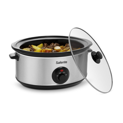 Salente HotPot, pomalý hrnec, 6,5 l, manuální ovládání, nerez