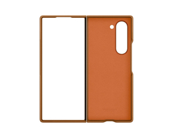 Samsung ochranný kryt z veganské kůže pro Z Fold6 hnědý