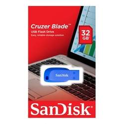 SanDisk Cruzer Blade 32GB USB 2.0 elektricky modrá