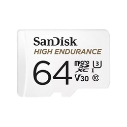 SanDisk High Endurance microSDXC 64GB 100 MB/s UHS-I U3 Class 10 + Adaptér 