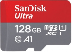 SanDisk Ultra microSDXC 128GB 140 MB/s UHS-I U1 Class 10 + Adaptér 