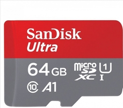 SanDisk Ultra microSDHC 64GB 140 MB/s UHS-I U1 Class 10 + Adaptér 