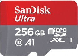 SanDisk Ultra microSDXC 256GB 150MB/s A1 Class10 UHS-I + Adaptér