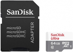 SanDisk Ultra microSDXC 64GB 100MB/s UHS-I U1 Class 10 + Adaptér