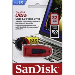 SanDisk Ultra USB 3.0 32GB Červená