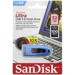 SanDisk Ultra USB 3.0 32GB Modrá