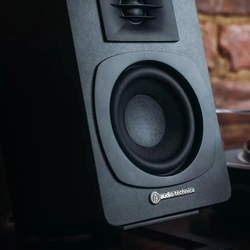 SBR Audio-Technica AT-SP3X - černé, aktivní repro, dvoupásmové, Bluetooth, RCA, USB-B, zesilovač, dálkový ovladač