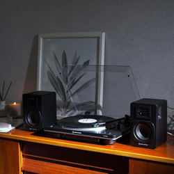 SBR Audio-Technica AT-SP3X - černé, aktivní repro, dvoupásmové, Bluetooth, RCA, USB-B, zesilovač, dálkový ovladač