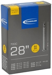 Schwalbe duše 28" SV20 80mm 18/25 -622/630 galuskový ventilek light