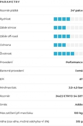 Schwalbe plášť Smart Sam  24x2.1 Addix Performance černá