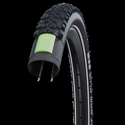 Schwalbe plášť Smart Sam Plus 28x1,75 ETRTO 47-622 AddixPerformance DoubleDefense GreenGuard reflexní pruh