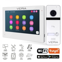 SET Videotelefon VERIA 3001-W (Wi-Fi) bílý + vstupní stanice VERIA 301 