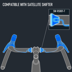 SHIMANO kot brzd-set GRX BR-RX820/ST-RX825 zadní BR/pravá ST FLAT MOUNT polymer+chladič SMBH90/1700m