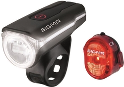SIGMA světlo set - přední + zadní AURA 60 USB + NUGGET II.