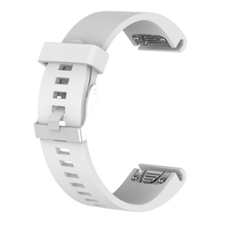 Silikonový řemínek FIXED Silicone Strap pro Garmin QuickFit 20mm, bílý