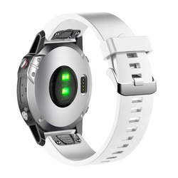 Silikonový řemínek FIXED Silicone Strap pro Garmin QuickFit 20mm, bílý