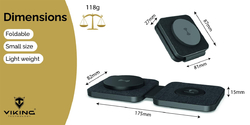 Skládací wireless nabíječka Viking WN21