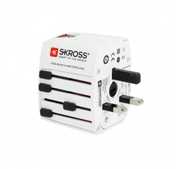 SKROSS cestovní adaptér MUV USB, USB A+C, univerzální pro 150 zemí