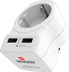 SKROSS cestovní adaptér s USB do Spojených států, typ B