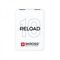 Skross Powebanka Reload 10 10000mAh, USB-A, USB-C, bílá