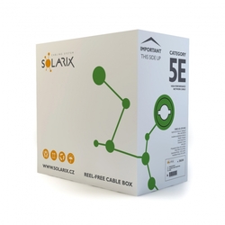 SOLARIX kabel, CAT5E, UTP PVC, 305m, box