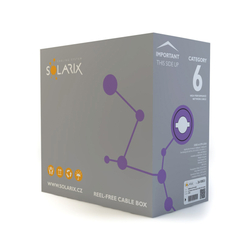 SOLARIX kabel, CAT6, UTP LSOH, 500m, špulka