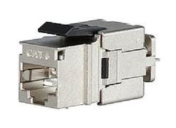 SOLARIX keystone, CAT6, STP, RJ45, černý, rychlozařezávací