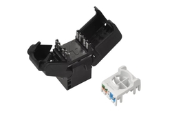 SOLARIX keystone, CAT6, UTP, RJ45, černý, samořezný