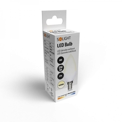 Solight LED žárovka, svíčka, 6W, E14, 4000K, 510lm