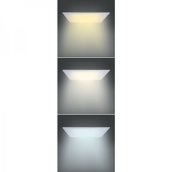 Solight LED mini panel CCT, podhledový, 18W, 1530lm, 3000K, 4000K, 6000K, čtvercový