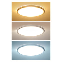Solight LED osvětlení Acate s ochranou proti vlhkosti, IP54, 18W, 1620lm, 3CCT, 22cm, stříbrná