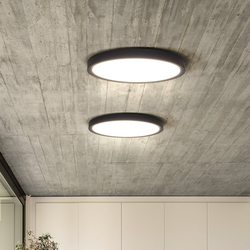 Solight LED osvětlení s dálkovým ovladačem Estela Black, 36W, 2700lm, 30cm, změna chromatičnosti, stmívatelné