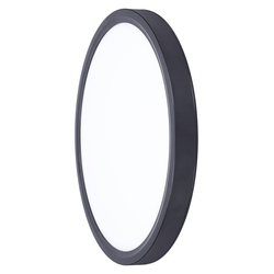 Solight LED osvětlení s dálkovým ovladačem Estela Black, 36W, 2700lm, 30cm, změna chromatičnosti, stmívatelné