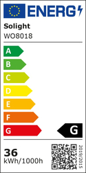 Solight LED osvětlení s dálkovým ovladačem Estela Black, 36W, 2700lm, 30cm, změna chromatičnosti, stmívatelné