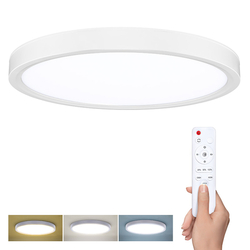 Solight LED osvětlení s dálkovým ovladačem Estela White, 36W, 2700lm, 30cm, změna chromatičnosti, stmívate