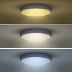 Solight LED osvětlení s dálkovým ovladačem Grey, 60W, 4200lm, 49cm, změna chromatičnosti, stmívatelné