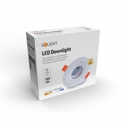 Solight LED podhledové světlo bodové, 9W, 720lm, 3000K, kulaté, bílé