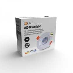 Solight LED podhledové světlo bodové, 9W, 720lm, 4000K, kulaté, bílé