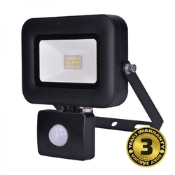 Solight LED reflektor PRO se senzorem, 10W, 920lm, 5000K, IP44