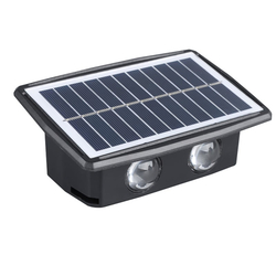 Solight LED solární nástěnné světlo, teplá a studená bílá, 15x10cm