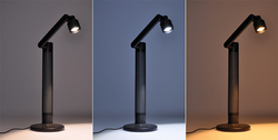 Solight LED stmívatelná lampička s RGB podsvícením, 10W, 600lm, změna chromatičnosti, dálkový ovladač
