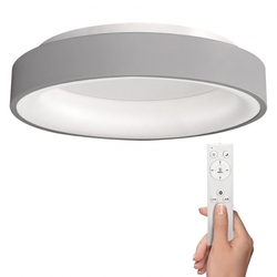 Solight LED stropní světlo kulaté Treviso, 48W, 2880lm, stmívatelné, dálkové ovládání, šedá
