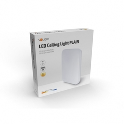 Solight LED stropní světlo Plain, 15W, 1200lm, 3000K, čtvercové, 28cm