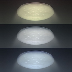 Solight LED stropní světlo Star, kulaté, 24W, 2400lm, dálkové ovládání, 37cm