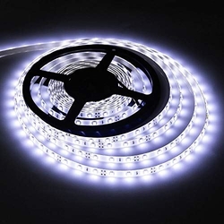 Solight LED světelný pás s testrem, 5m,  sada s 12V adaptérem, 4,8W/m, IP20, studená bílá