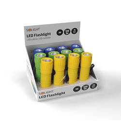 Solight LED svítilna, 120lm, 3W LED COB, 3 x AAA
