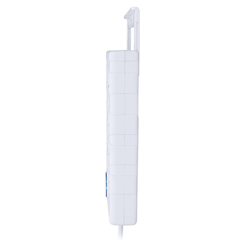 Solight přepěťová ochrana, 8z, USB A+C, 2m, bílá
