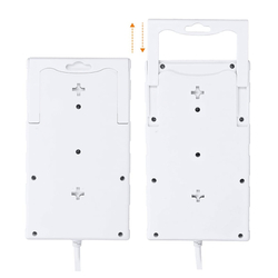 Solight přepěťová ochrana, 8z, USB A+C, 2m, bílá