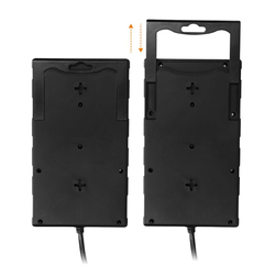Solight přepěťová ochrana, 8z, USB A+C, 2m, černá