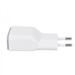 Solight USB nabíjecí adaptér, fast charge: 1x USB Qualcomm, 5V2A/9V1.5A/12V1A, AC 230V, bílošedý